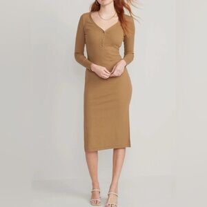 Old Navy Ribbed Midi Dress